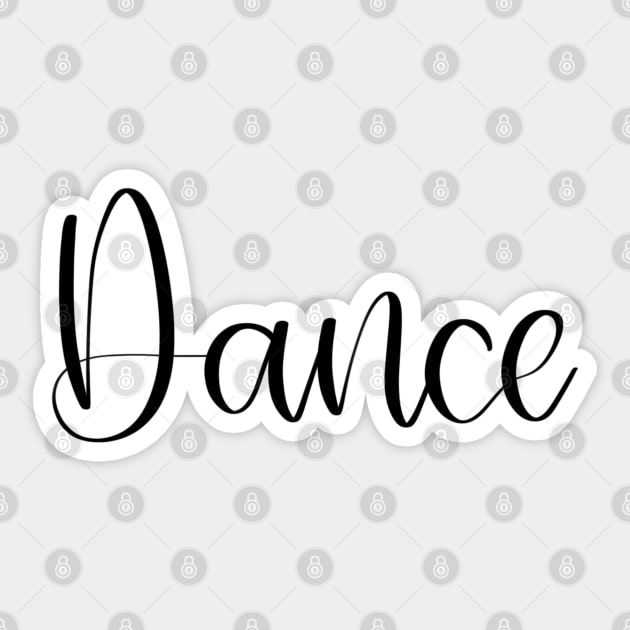 Dancer Script Gift Sticker by elizabethsdoodles